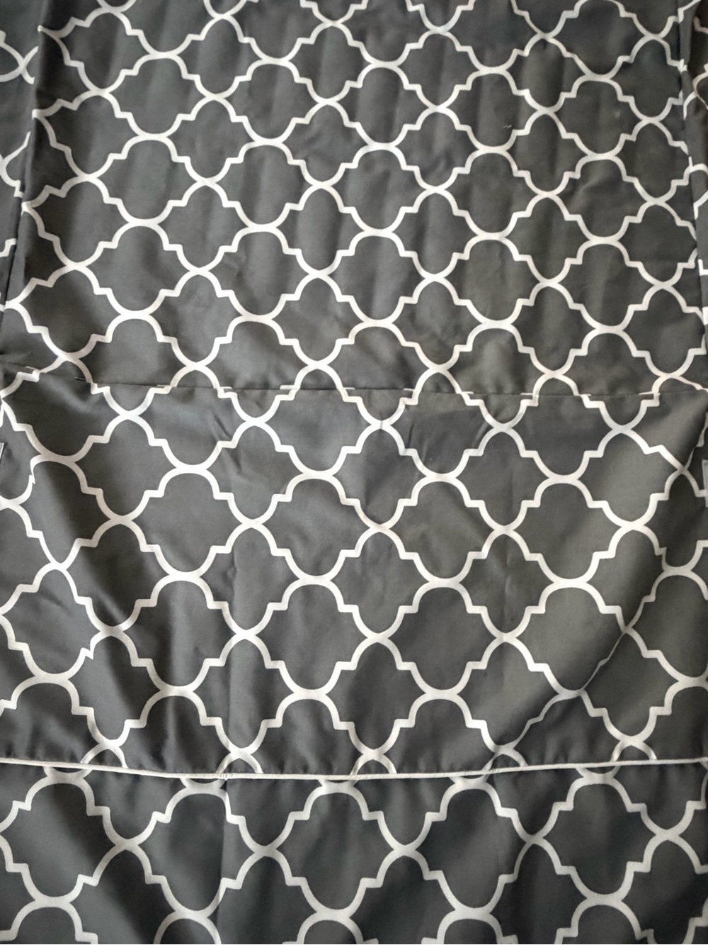 MidWest 24" Dog Crate Cover Grey White Trellis Print 24x18x19